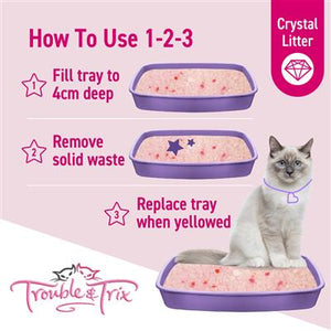 Trouble and Trix Lavender Crystal Cat Litter