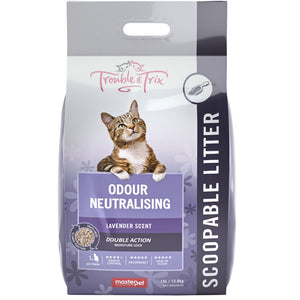 Trouble and Trix Lavender Scent Clumping Cat Litter