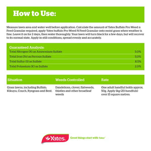 Yates Buffalo Pro Weed N Feed Granular Weed Killer