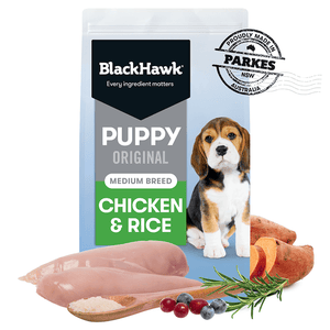 Black Hawk Puppy Medium Breed Chicken and Rice Dry Dog Food
