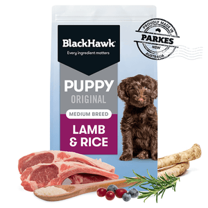 Black Hawk Puppy Medium Breed Lamb and Rice Dry Dog Food