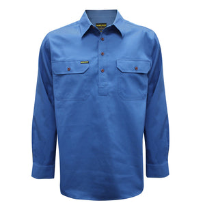 Hard Slog Half Placket Light Cotton Shirt