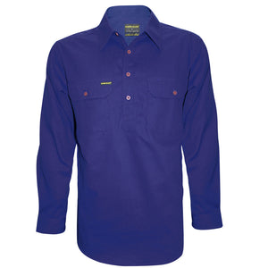 Hard Slog Half Placket Light Cotton Shirt