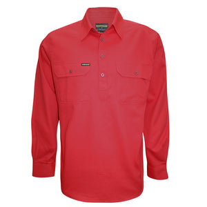Hard Slog Half Placket Light Cotton Shirt
