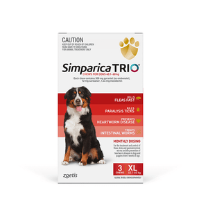 Simparica Trio Chews for Dogs 40.1-60kg