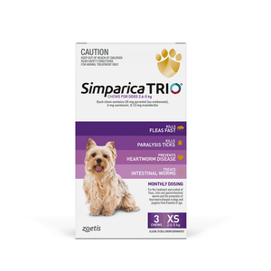 Simparica Trio Chews for Dogs 2.6-5kg