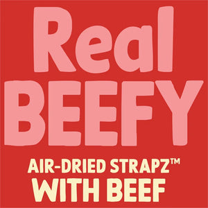 Schmackos Strapz Beef dog treats – real beefy air-dried strapz panel