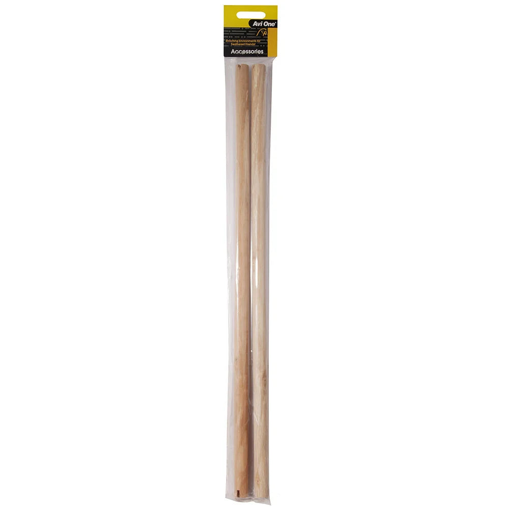 Avi One Wooden Perch 46cm x 15mm 2 Pack Suits 450 Cage