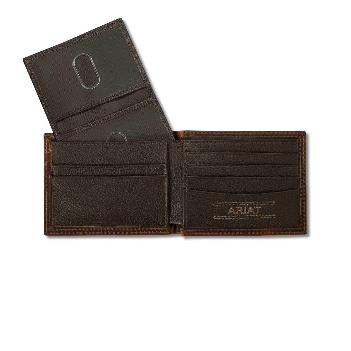 Ariat Mens Contrast Stitch Shield Bifold Wallet