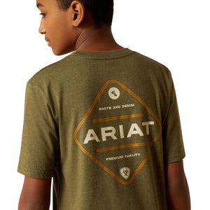 Ariat Mens Roped Diamond Short Sleeve