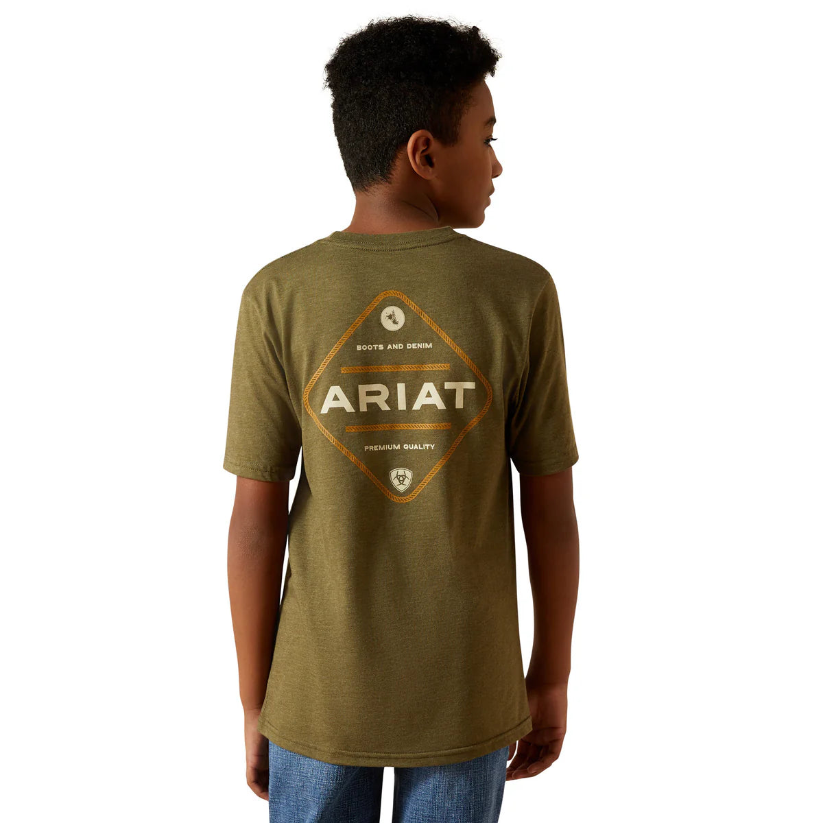 Ariat Mens Roped Diamond Short Sleeve