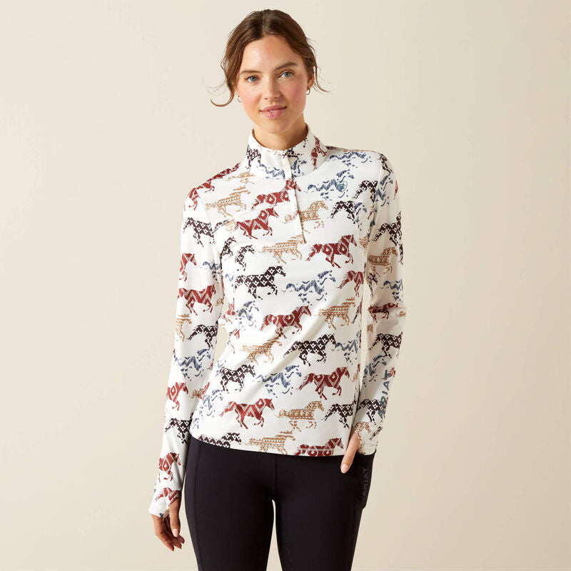 Ariat WMS Lowell 3.0 1/4 Zip Baselayer Shirt