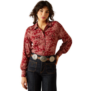 Ariat WMS Imprints Snap LS Shirt