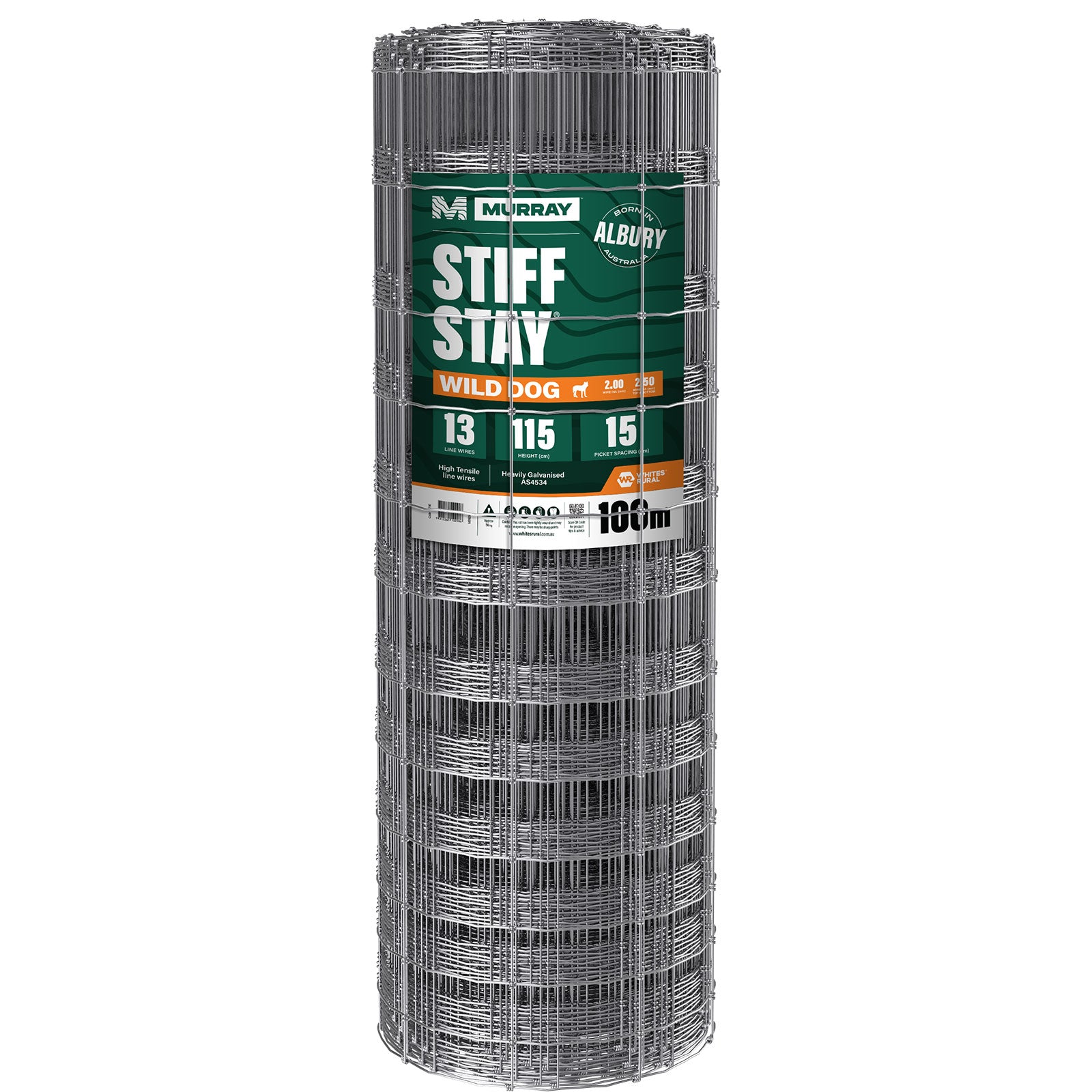 Murray Stiff Stay Wild Dog Exclusion Fencing 13/115/15x2.5mm