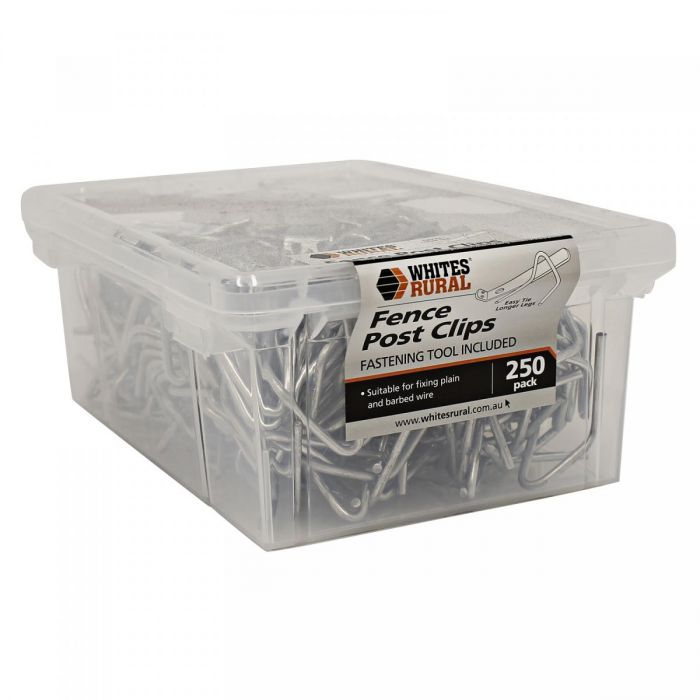 Whites Rural Fence Post Clips (inc tool)