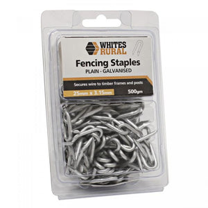 Whites Rural Fencing Staples - Galvanised 25x3.15mm