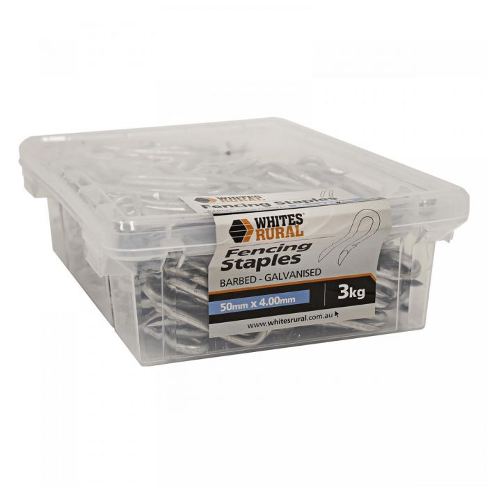 Whites Rural Fencing Staples - Barbed 50x4.0mm