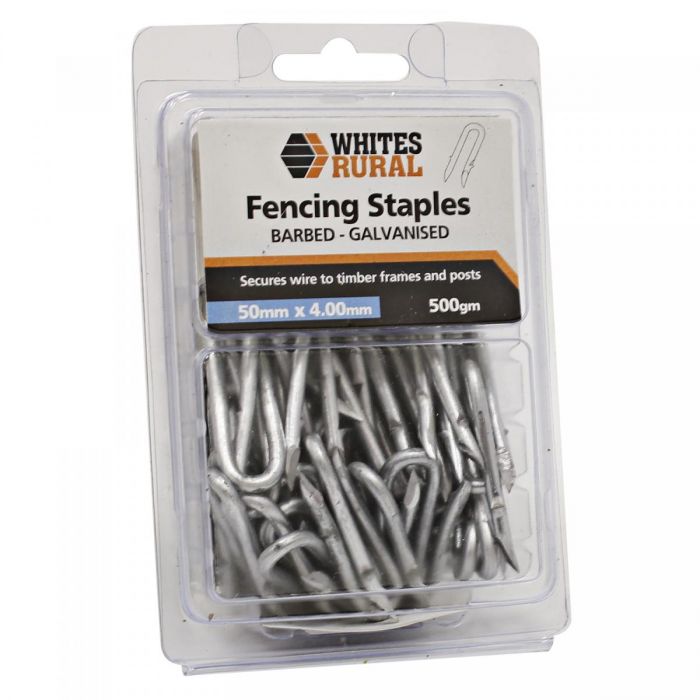 Whites Rural Fencing Staples - Barbed 50x4.0mm