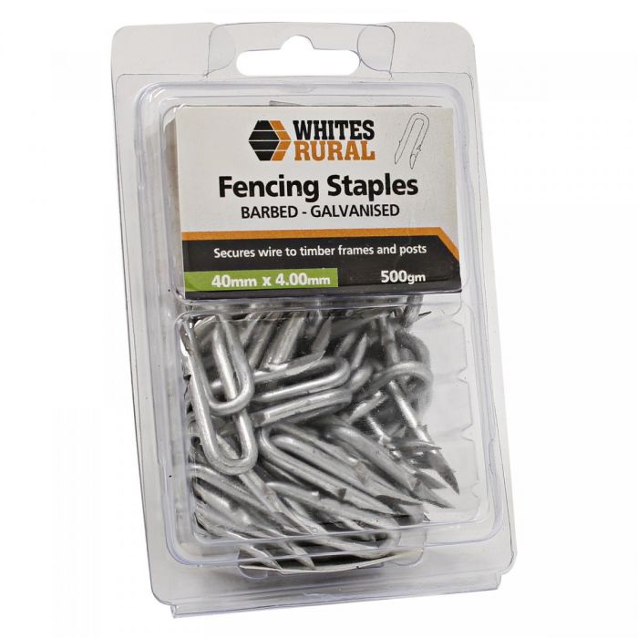 Whites Rural Fencing Staples - Barbed 40x4.00mm
