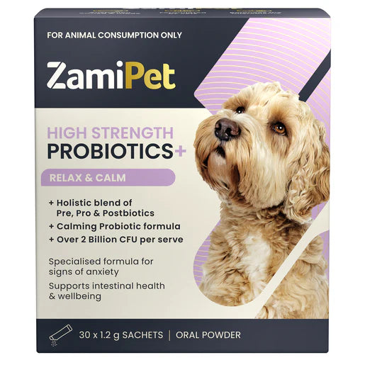 ZamiPet High Strength Probiotics Relax and Calm 30x1.2g