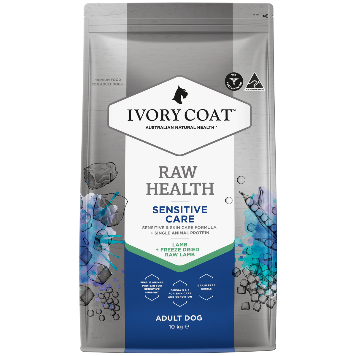 Ivory Coat Raw Health Dog Sensitive Care
