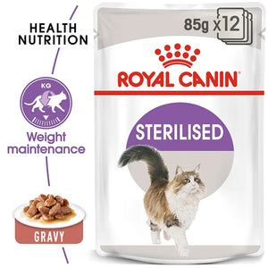 Royal Canin Cat Sterilised Adult Gravy Wet Cat Food