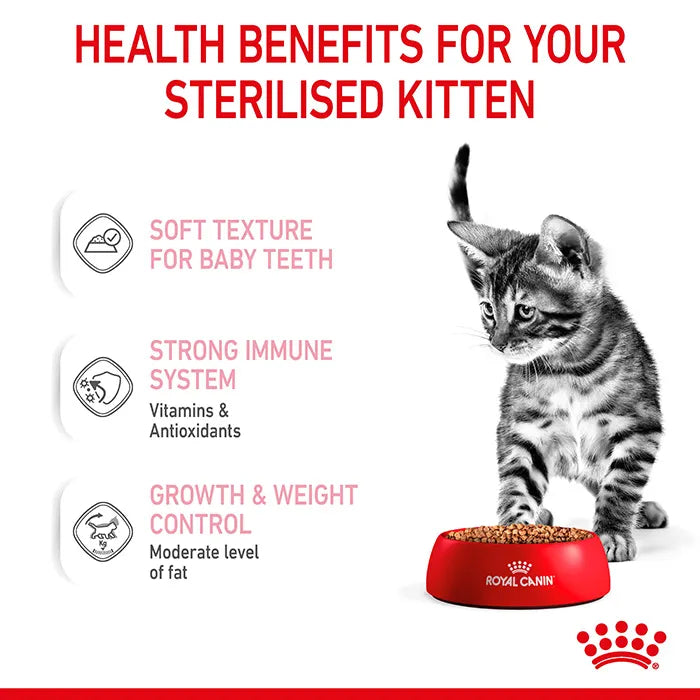Royal Canin Sterilised Kitten in Gravy Wet Cat Food