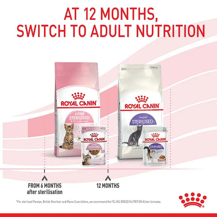 Royal Canin Sterilised Kitten in Gravy Wet Cat Food