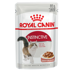 Royal Canin Cat Adult Instinct Gravy wet cat food – "Thin slices in gravy" benefit panel
