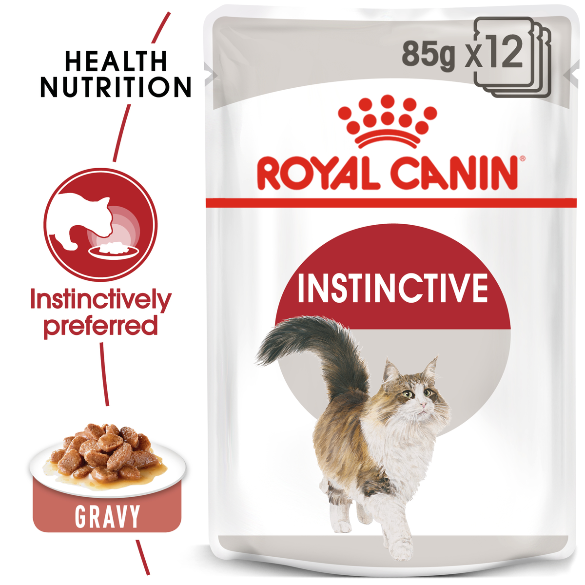 Royal Canin Cat Adult Instinct Gravy wet cat food – "Health" benefit panel