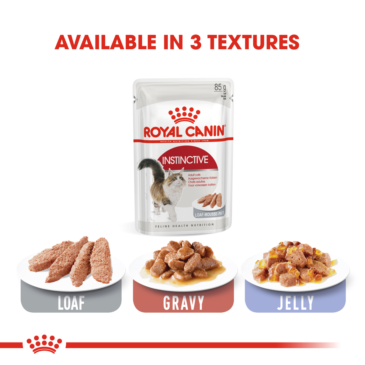Royal Canin Cat Adult Instinct Gravy wet cat food – "Mouss" benefit panel