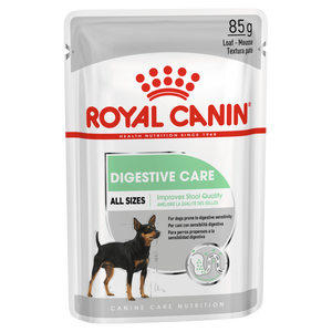 Royal Canin Digestive Care wet dog food – "Loaf - mousse" benefit panel