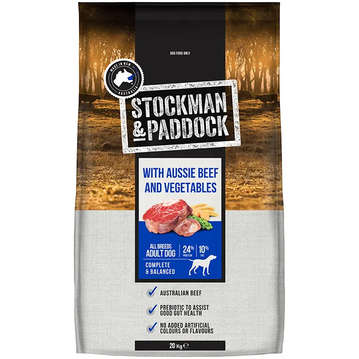 Stockman and Paddock Beef & Vegetable Dry Dog Food