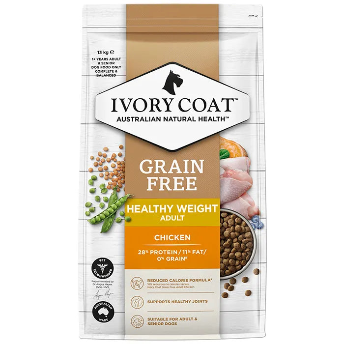 Ivory Coat Grain Free Healthy Weight Chicken Dry Dog Food