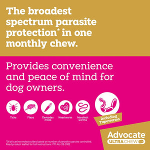 Advocate Ultra Chew Medium 5.5-11Kg Orange