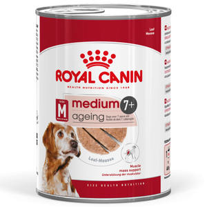 Royal Canin Medium Ageing wet dog food – lifestyle photo