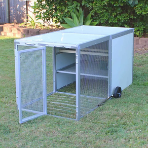 Farm and Yard Mobile Chicken Coop - 2 Panel