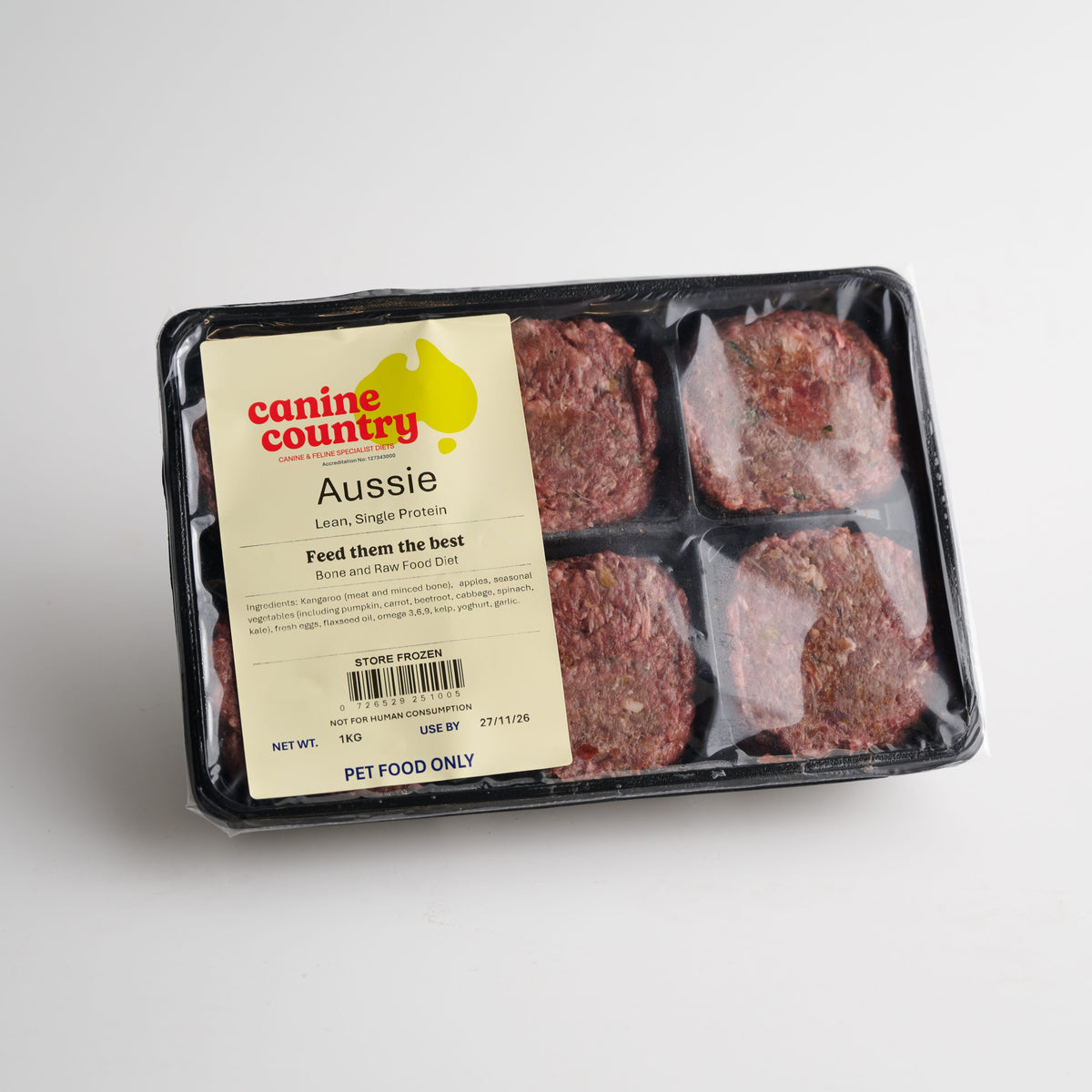 Canine Country Aussie Roo BARF Portion Pack