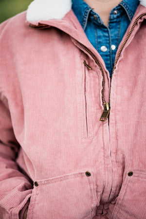Just Country Diamantina Sherpa Corduroy Jacket