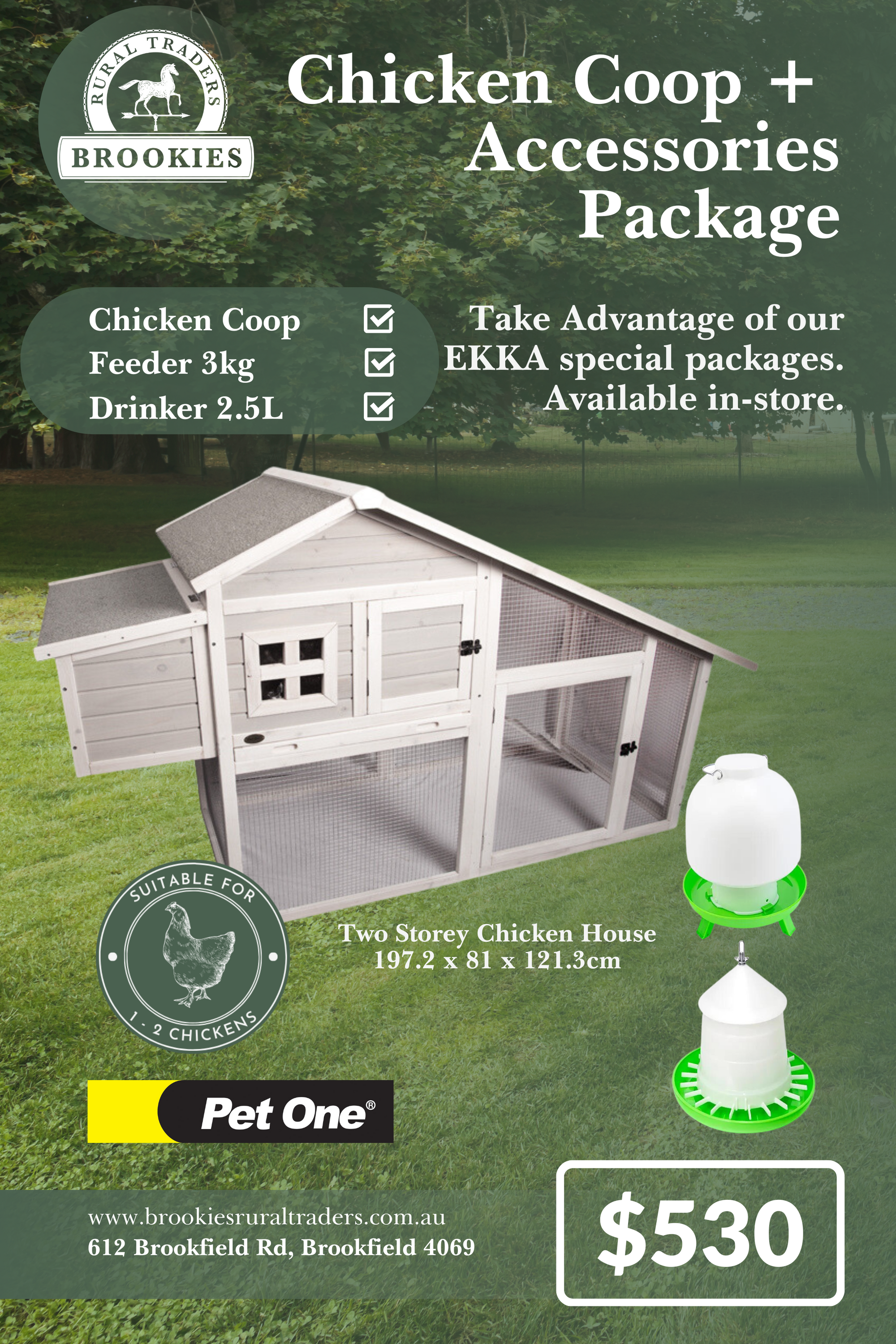 Ekka Chicken Coop Package A