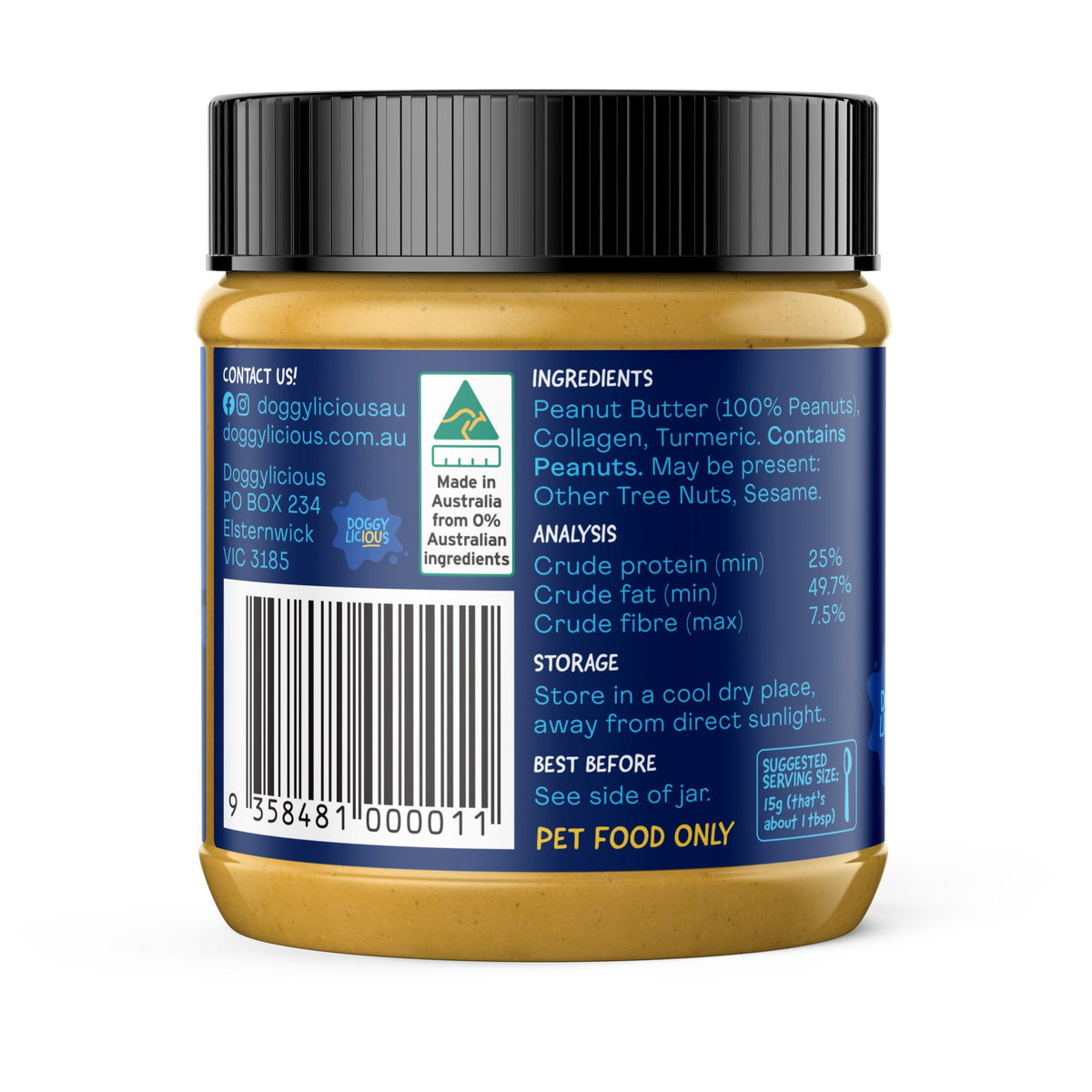 Doggylicious Doggy Butters Hip Joint and Coat 250g
