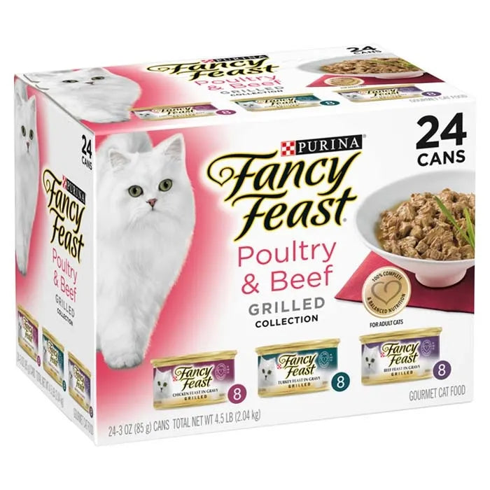 Fancy Feast Variety Grilled Poultry and Beef Collection Wet Cat Food
