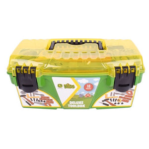 John Deere 18 Piece Deluxe Tool Box With Tools