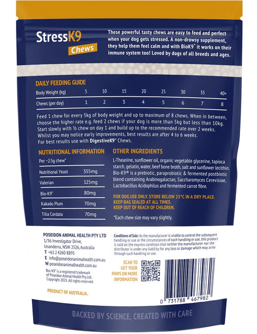 Poseidon K9 Stress Chews for Dogs