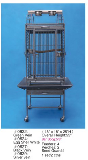 Parrot Cage w/Play Pan