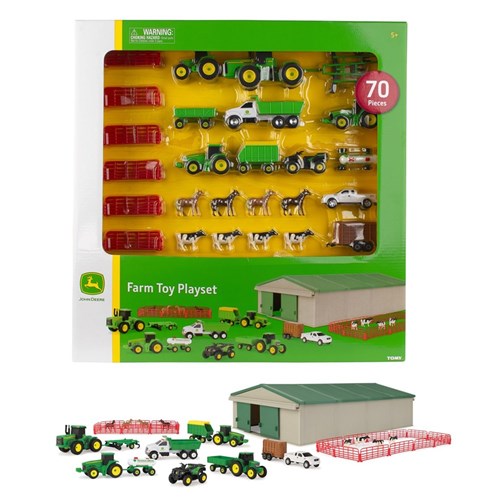 John Deere Mini Vehicle Set 70 Pce