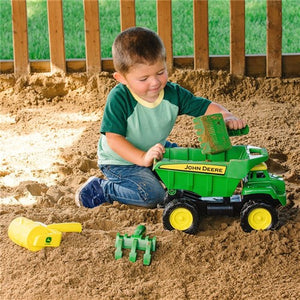 John Deere Dump Truck W/Garden Tools