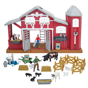 Big Country Toys 38pc Dairy Barn Playset