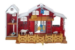 Big Country Toys 38pc Dairy Barn Playset
