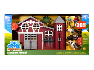 Big Country Toys 38pc Dairy Barn Playset